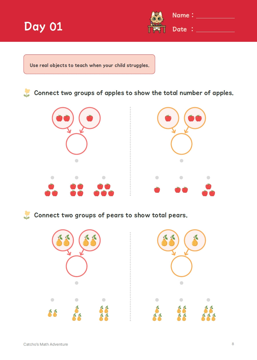 Catcho's Math Adventure Vol.1 (Adventurer) Pre-K to Kindergarten