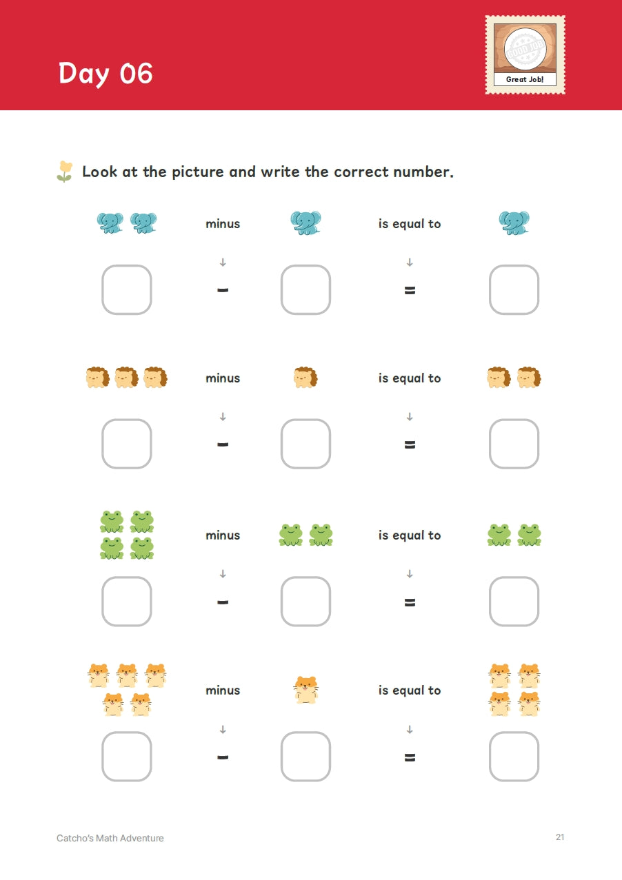 Catcho's Math Adventure Vol.1 (Master) Pre-K to Kindergarten