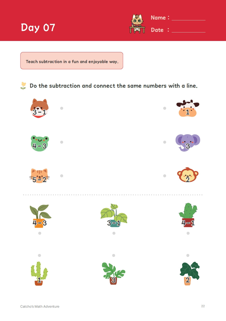 Catcho's Math Adventure Vol.1 (Master) Pre-K to Kindergarten