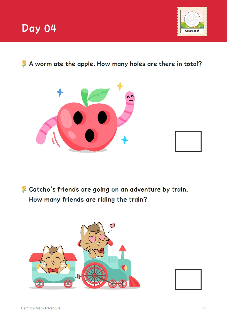 Catcho's Math Adventure Vol.1 (Beginner) Pre-K to Kindergarten