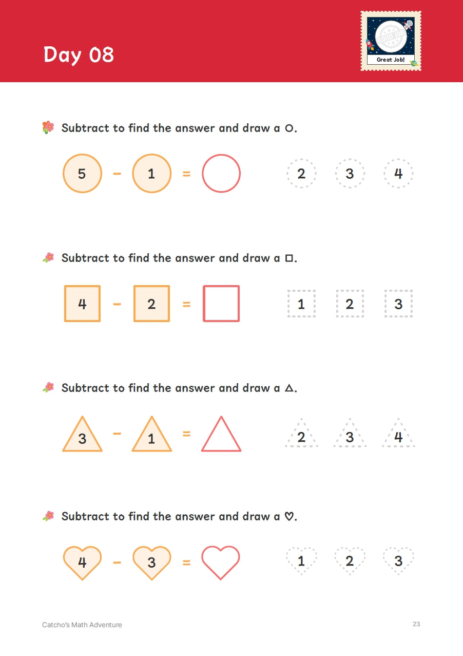 Catcho's Math Adventure Vol.1 (Legend) Pre-K to Kindergarten