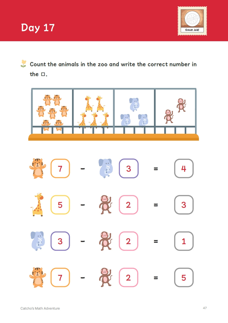 Catcho's Math Adventure Vol.1 (Master) Pre-K to Kindergarten